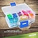 5 Pack of Small Plastic Storage Boxes with Removable Dividers