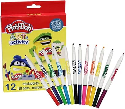 CYP BRANDS-12 Rotuladores 5 mm en Caja Play Doh (1): Amazon.es: Juguetes y juegos