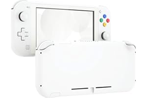 eXtremeRate White DIY Replacement Shell for Nintendo Switch Lite, NSL Handheld Controller Housing with Screen Protector, Custom Case Cover for Nintendo Switch Lite [Console NOT Included]