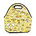 WWINL Gudetama Lunch Bag Insulated Reusable Neoprene Lunch Box Waterproof Tote Bento Bag With Zippe Handbag For Men, Women, Adults, Kids, Girls, Boys