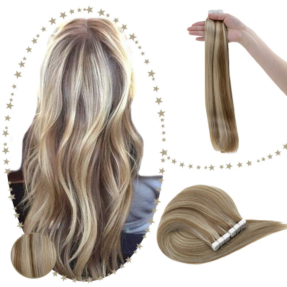 Amazon Com Runature 12 Inches Tape In Remy Hair Extensions Color