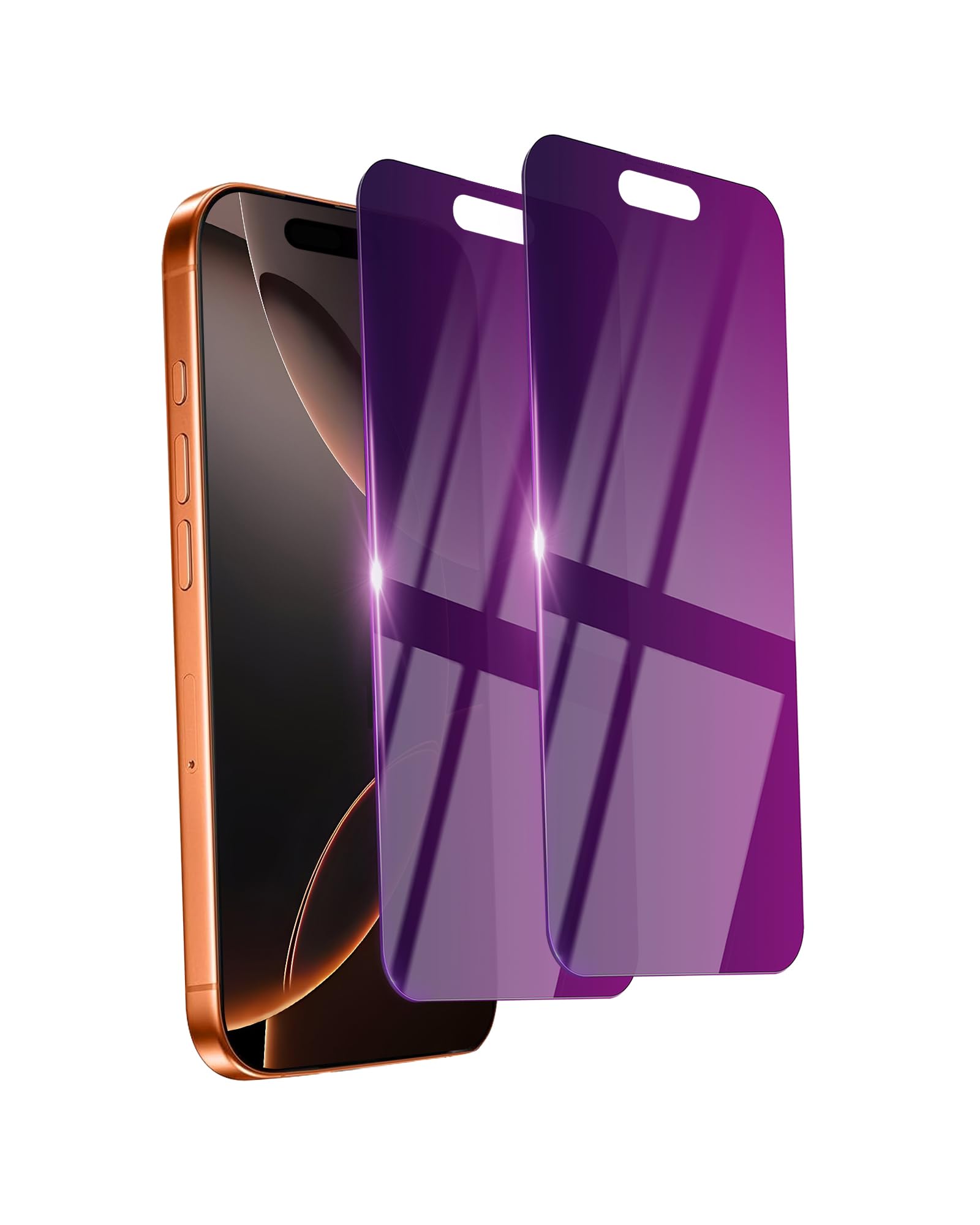 Photo 1 of Ifaeveus 2 Pack Privacy Screen Protector for iPhone 16 Pro Max Tempered Glass 6.9inch Private Saver Anti-Spy Eye Protection Anti-Scratch Full Coverage