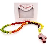 Roman Multi-colored Wood Bead Rosary