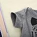 Newborn Baby Boys Girls Bowtie Short Sleeve Romper Bodysuit Playsuit Outfits Gray