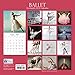 2019 Wall Calendar - Ballet Calendar, 12 x 12 Inch Monthly View, 16-Month, Includes 180 Reminder Stickers
