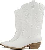 Soda Women's Rodeo Western Pointed Toe Cowboy Boots
