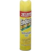 Endust No-Wax Cleaning &amp; Dusting Spray, Lemon, 12.5 Ounces