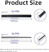 SamHeng 20 Pcs 40 Pin 2.54mm Breakaway Headers Male Female for Arduino PCB view 2