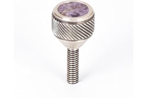 KGUBRASS saxophone Neck Screws 135 Heavy by KGUMusic for alto, tenor, soprano, baritone sax for YMH, Keilwerth, Antigua, Buffet, Selmer TS44 (998 Silver Brushed, Charoite)