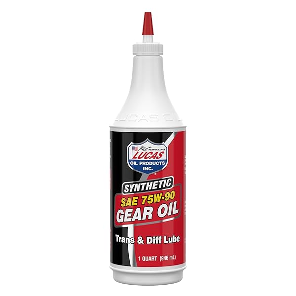 LUCAS OIL 10047 SAE 75W-90 SYNTHETIC GEAR OIL/TRANSMISSION AND DIFFERENTIAL LUBE – 1 QUART