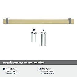 Amerock | Cabinet Pull | Brushed Gold/Black Chrome