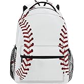 Nander Backpack Travel Sport Baseball Print Pattern School Bookbags Shoulder Bag for Mens Boys