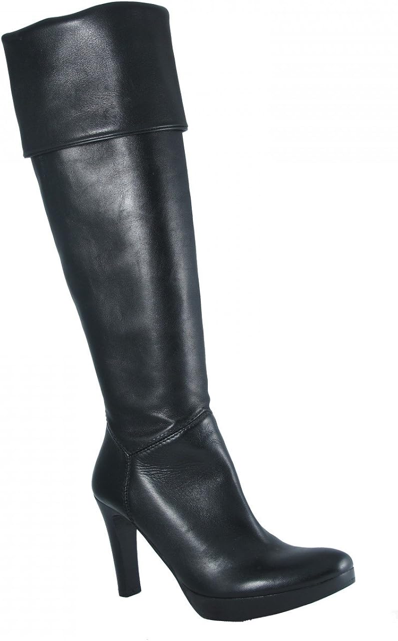 black italian leather boots