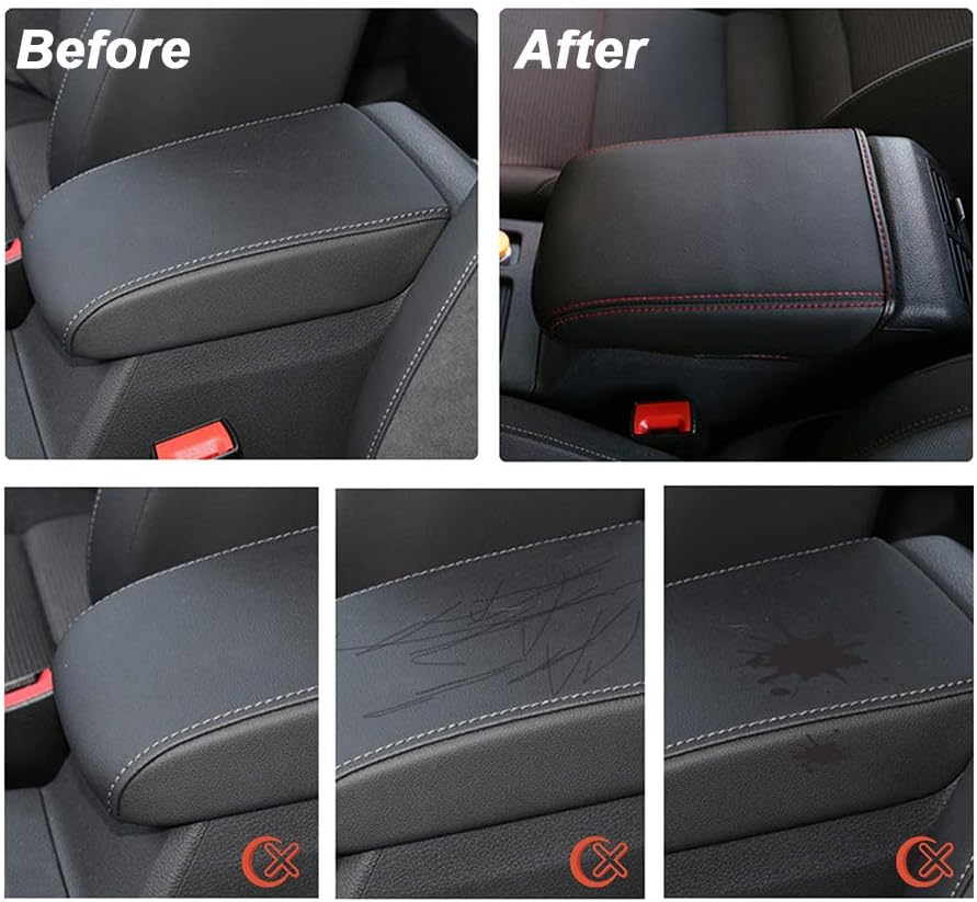 YEE PIN Armrest Cover Compatible with Golf 7 MK7 7.5 2013-2019, Centre Armrest Cover, Leather Protective Case - Image 3