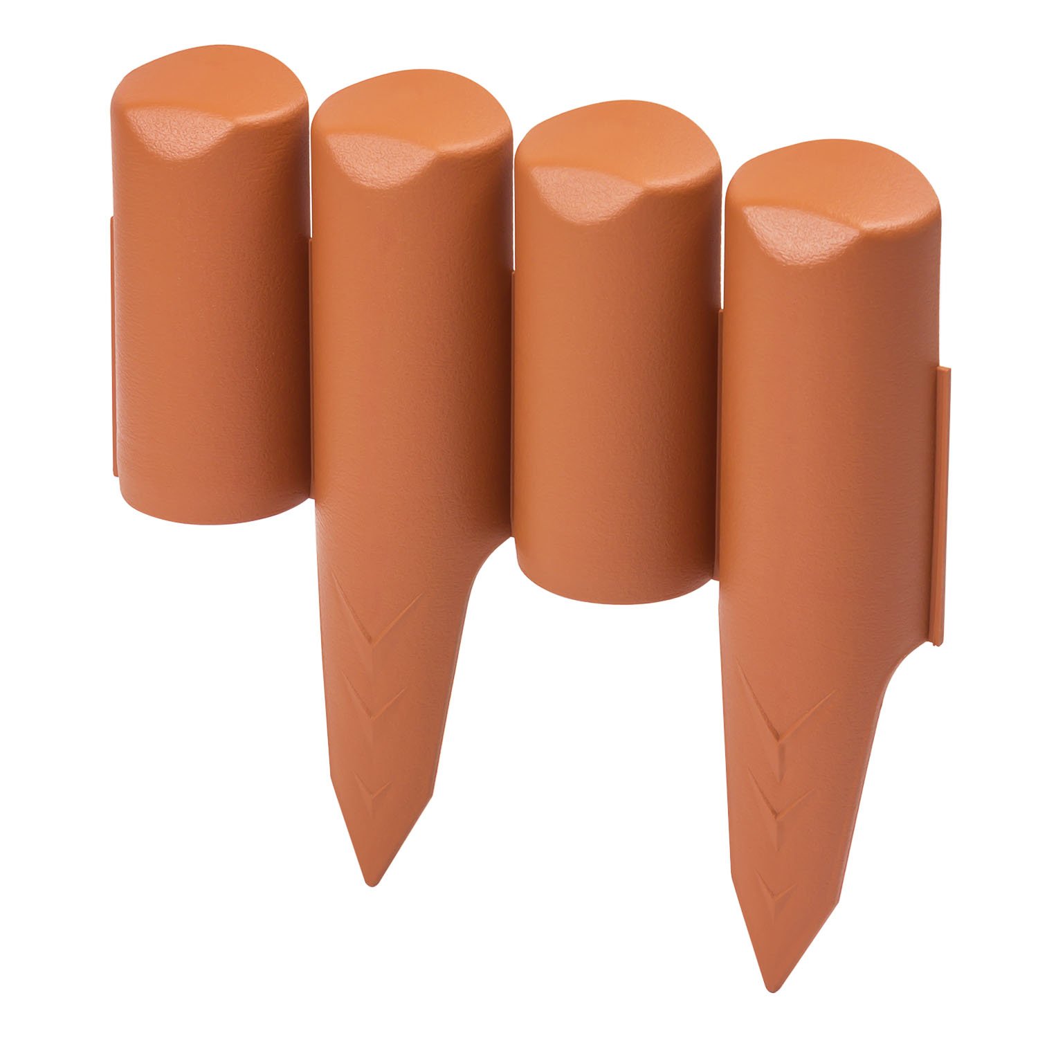 2.5 m lawn plastic border edge,in terracotta colour