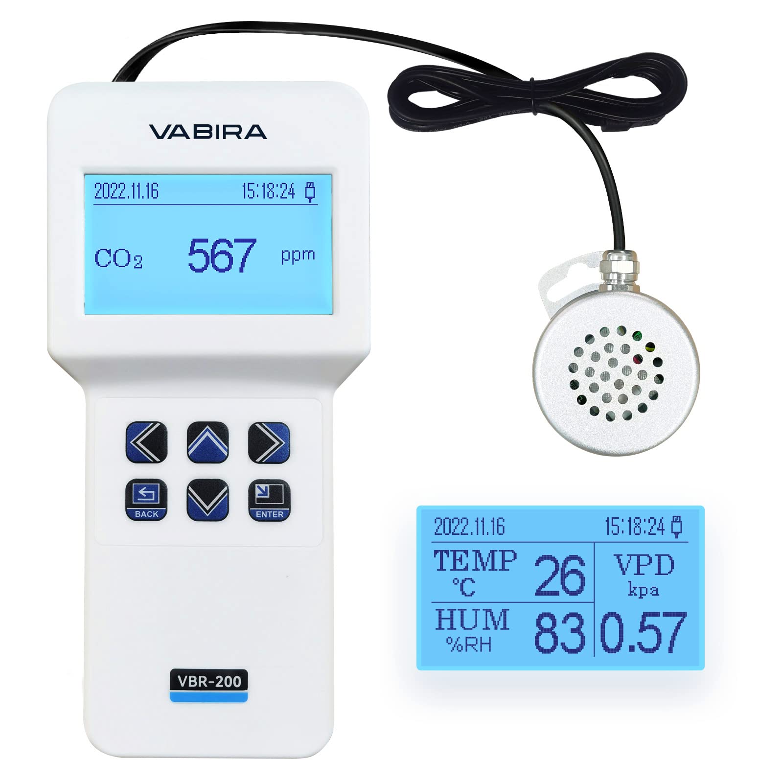 Mua CO2 Meter Data Logger NDIR Sensor. Temperature, Humidity, VPD Meter ...