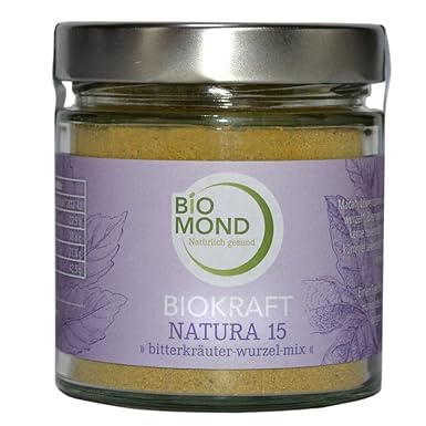 Biokraft Natura Nr. 15 BIOMOND 'Bitterkräuter-Wurzel-Mix' Pulver 150 g / Kräuter und Bitterstoffe / gemahlen / vegan