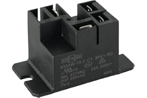 EC-HPOCKET 832AW-1A-F-C1 24VDC 30A 250VAC General Purpose Power Relay 4 Pin