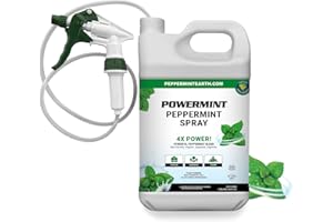 POWERMINT Peppermint Spray 1 Gallon Jug with PRO Sprayer for Home, Garden and Vehicle