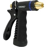VIKING Hose Nozzle, Adjustable and Heavy-Duty for Cars and Home | Water Hose Nozzle for Car Washing Kit, Watering Plants, Washing Pets, and Home Use