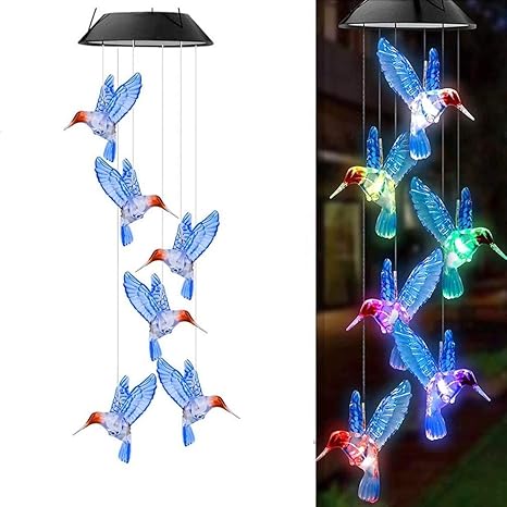 Amazon 風鈴ライト ウィンドチャイム 太陽エネルギー Led ソーラーライト 防水 夜間自動点灯 色自動変更 おしゃれ 庭 イルミネーション 庭園灯 ガーデン 玄関前 喫茶店 飾り 置物ライト
