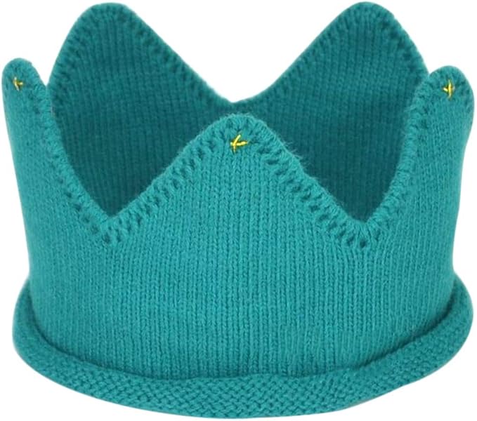 Amazon Co Jp Plus Nao プラスナオ 帽子 王冠 クラウン ベビー 赤ちゃん ニット帽 男の子 記念日女の子 記念日 誕生日 プレゼント ハーフバースデイ グリーン 服 ファッション小物