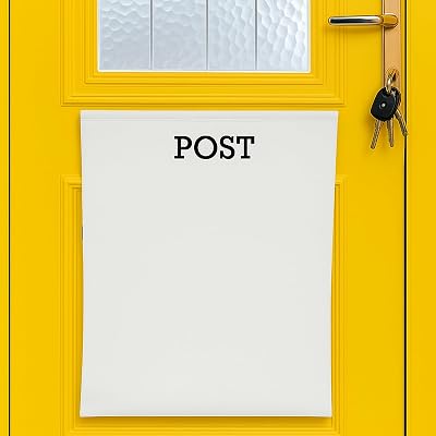 HowseHold Letterbox Post Catcher Bag White - No Tools Dog Proof Mail Holder