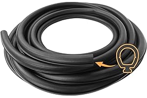 BENXUTO 018-338-BLK Slide-in Secondary Seal Black, RV Rubber Seal Replacement for RV Camper Trailer Slideout System, 13/16" x 11/16" x 30'