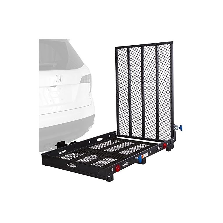 Economy Hitch Mounted Mobility Scooter Carrier Rack with Ramp