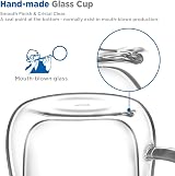 ecooe 6x350ml Double Wall Borosilicate Glass Cups with Handles Coffee Cups view 2