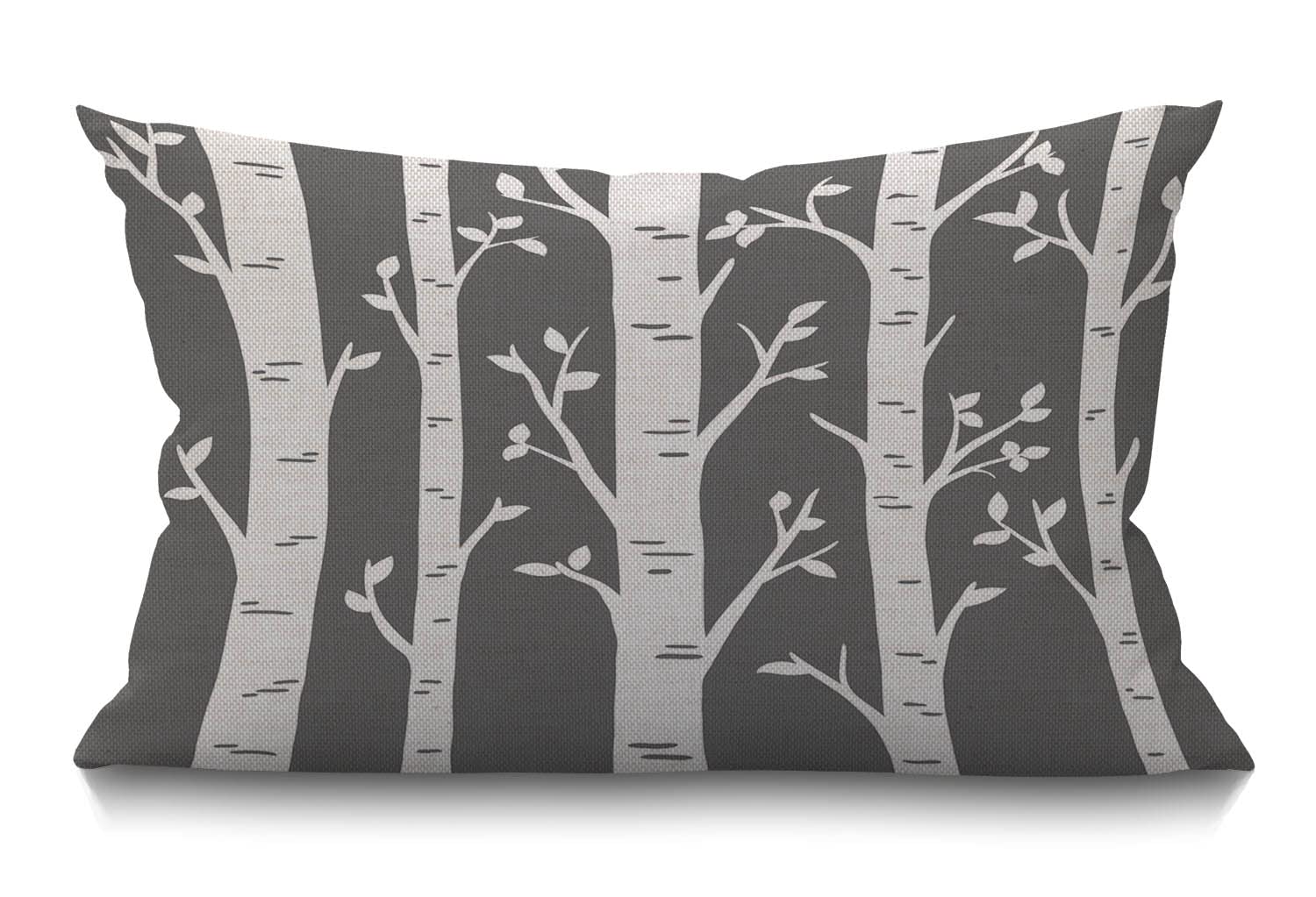 BGBDEIA Cushion Cover Birch Tree Autumn Trees with Leaves Natural Outdoor Branches Rectangular Throw Pillow Cover for Couch Sofa Home Decor Cotton Linen 30 x 50 cm 12x20 Inch