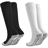 Marchare Boys Athletic Soccer Socks Knee High Socks Grip Sock Baseball Football Sock For Boys Girls