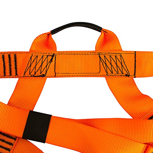 Fusion Climb Centaur Half Body Harness Orange MXL for Climbing Gym & Rope Course,Orange, Black