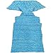 U-miss Mermaid Blanket Crochet and Mermaid Tail Blanket for adult, Super Soft All Seasons Thicken Sleeping Blankets (71