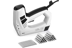 Bielmeier 2-in-1 Staple Gun Brad Nailer, 120V Electric Staple Gun Including 2000Pcs Staples and Nails, Corded Nail Gun for DIY Projects, Electric Stapler Heavy Duty for Upholstering and Woodworking