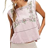 Amiblvowa Tie Front Tank Top Y2k Women Teen Girl Sleeveless Crop Vest Low V Neck Bow Sexy Going Out Summer Cropped Top