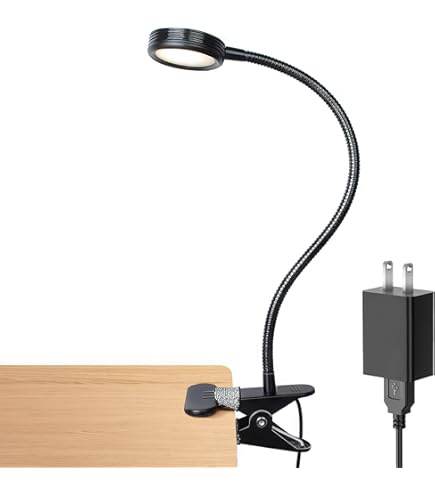 thumbnail image 2 of Dorm Room Essential Clip On Light Wall-Mounted, 3 Color Portable Desk Mini Lamp Small Lamp Reading Study Bedside Hallway 1 Pack 2 of 14
