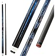 KONLLEN Laser Series Carbon Fiber Pool Cue Stick Leather Wrap Professional Cues Full Carbon Technology Low Deflection 12.2mm 147cm 3/8 x 8 UniLoc Pin.