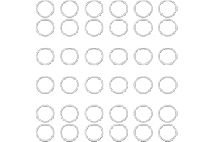 Jepeux 400Pcs 8mm Silver Open Jump Ring, Used for Key Chain, Jewelry Making, Necklace Maintenance and Earring Decoration DIY Process Open Jump Ring (400Pcs)