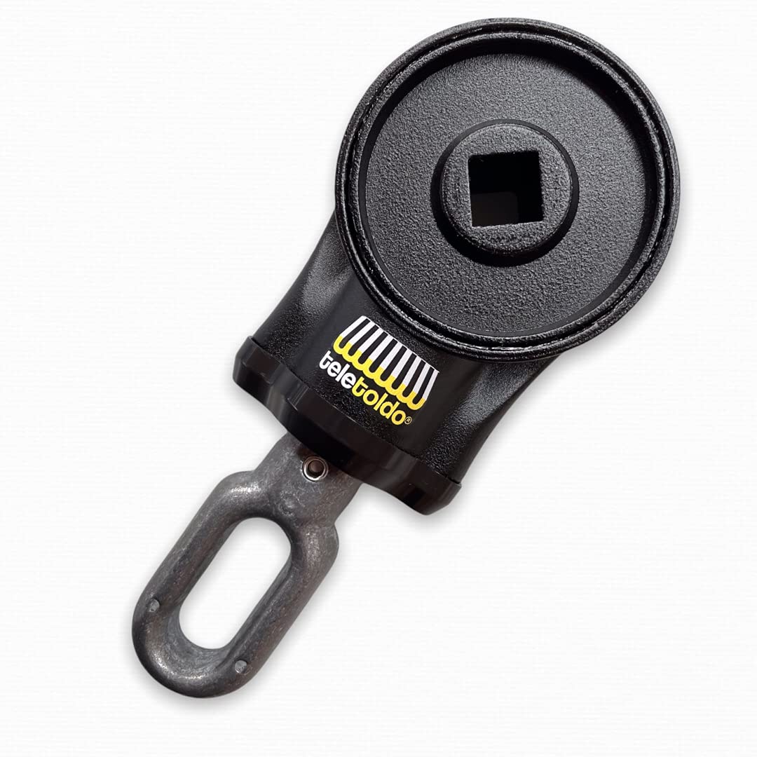 Teletoldo Round Awning Machine with Screws (Black)