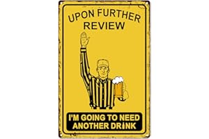 ALKB Funny Football Gifts for Men – 8x12 Vintage Man Cave Decor Tin Sign, Football Party Wall Decoration for Guys Home Bar, Unique Sports Present Idea