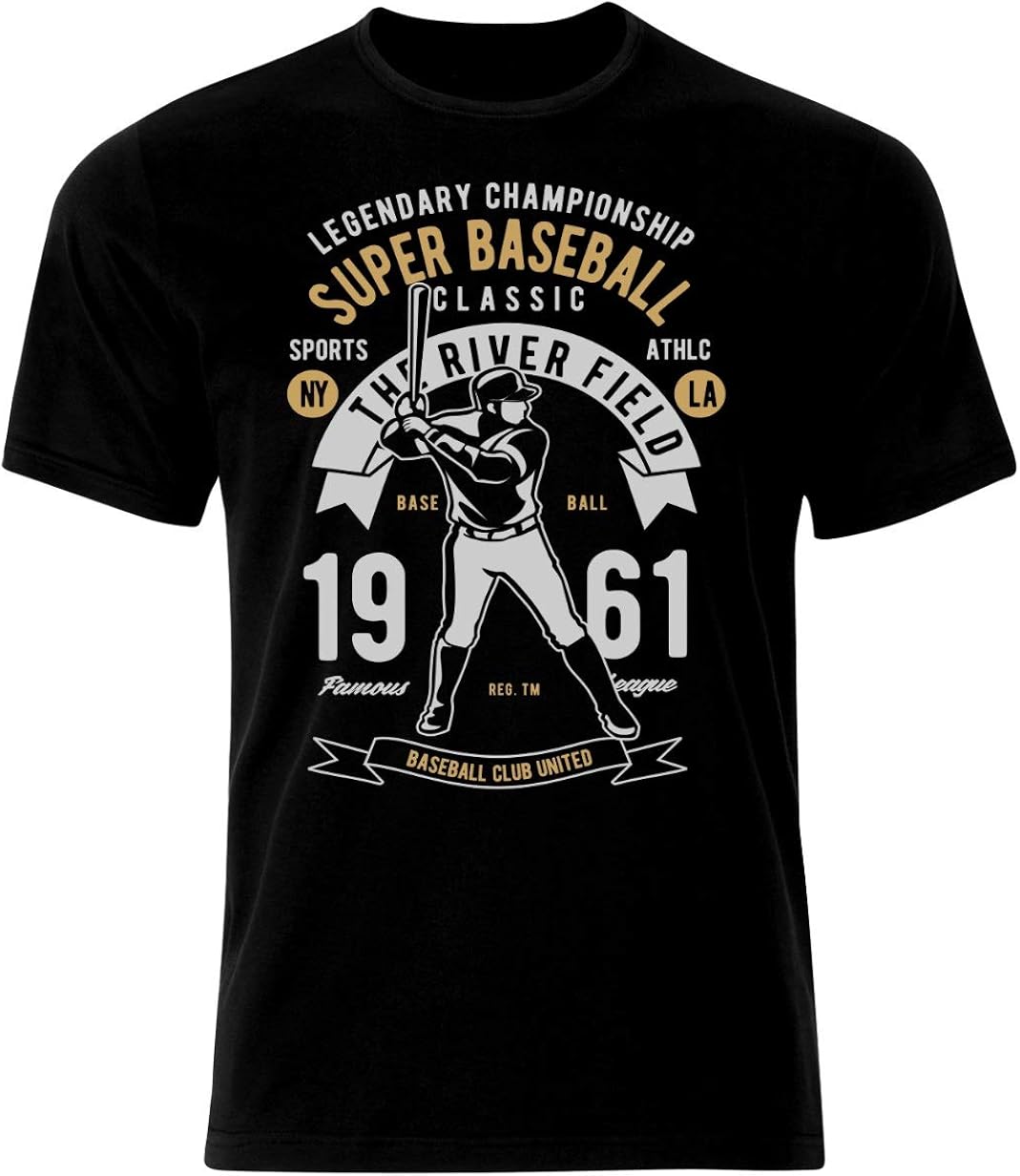 Tshirt de baseball vintage Noir XLarge Amazon.fr Vêtements et accessoires
