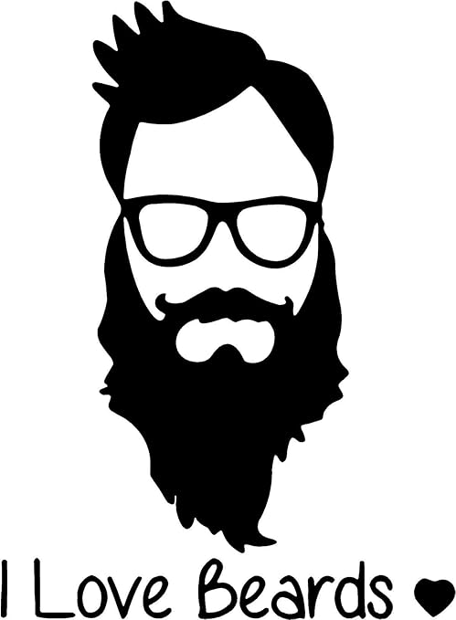 Buy Kaahego Vinyl Wall Sticker Ilovebeard Wall Window Decal