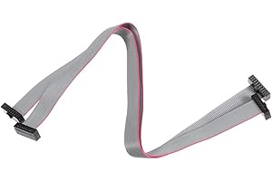 uxcell IDC 14 Pins Connector Flat Ribbon Cable Female Connector Length 20cm 1.27mm Pitch,2pcs