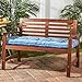 Greendale Home Fashions Outdoor 51-inch Bench Cushion in Coastal Stripe, Sapphire