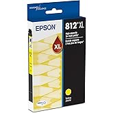 Epson 812 DURABrite Ultra Ink High Capacity Yellow Cartridge (T812XL420-S) Works with Workforce Pro WF-7310 ,7820, 7840, EC-C7000