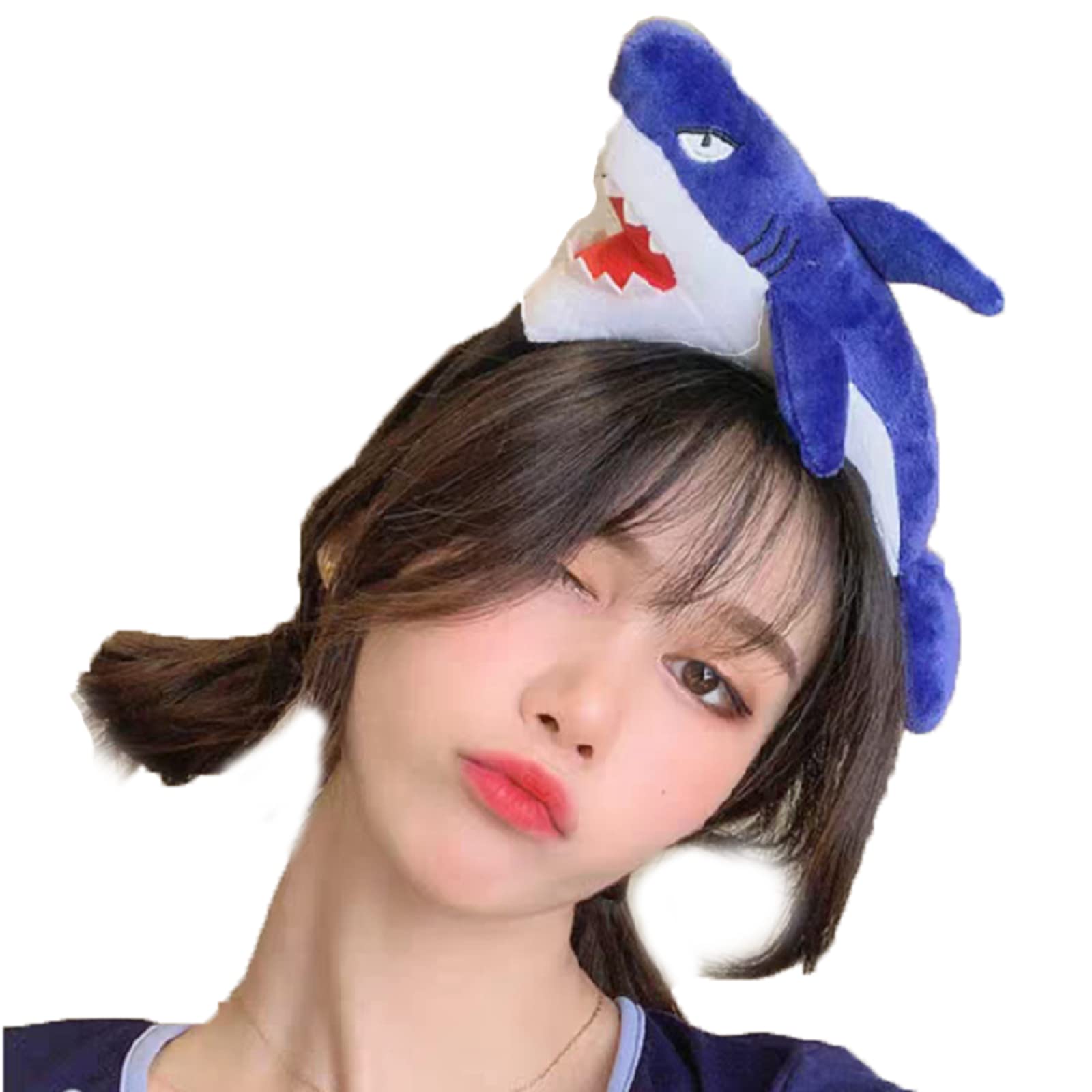 Fxaelian Cosplay Animal Cute Novelty Funny Golden Fish Headband Hairband Hair Hoop Halloween Costume Party Headpiece Headwear Hair Accessories