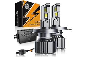 Auxbeam H4 9003 Fog Light, F15 Series H4 Powersports, 20000LM 600% Brighter 6500K HB2 Light for UTV ATV Offroad Vehicles