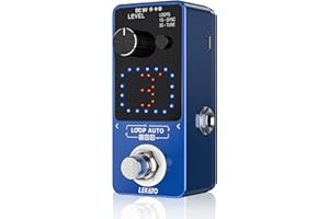 LEKATO Guitar Looper Pedal, Loop Pedal for Electric Guitar/Bass Looper Pedal with SYNC & Tuner Function Triple Loop Pedal wit