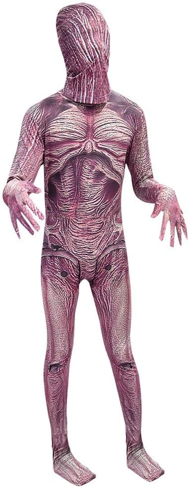 SPCOSPLAY Halloween Demogorgon Cosplay Costume Horror Cannibal Flower Bodysuit for Kids